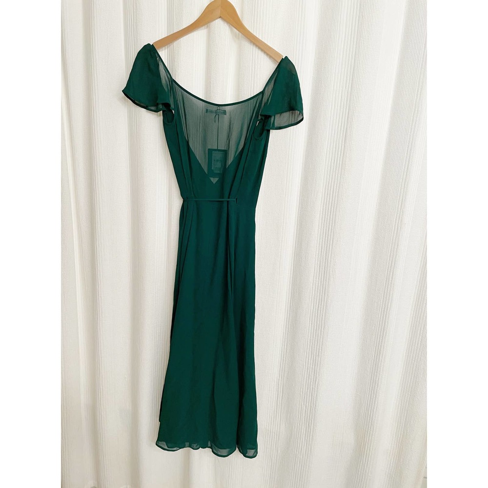 ✖️SOLD✖️Reformation Piper Emerald Midi Dress NWT - Picture 9 of 10